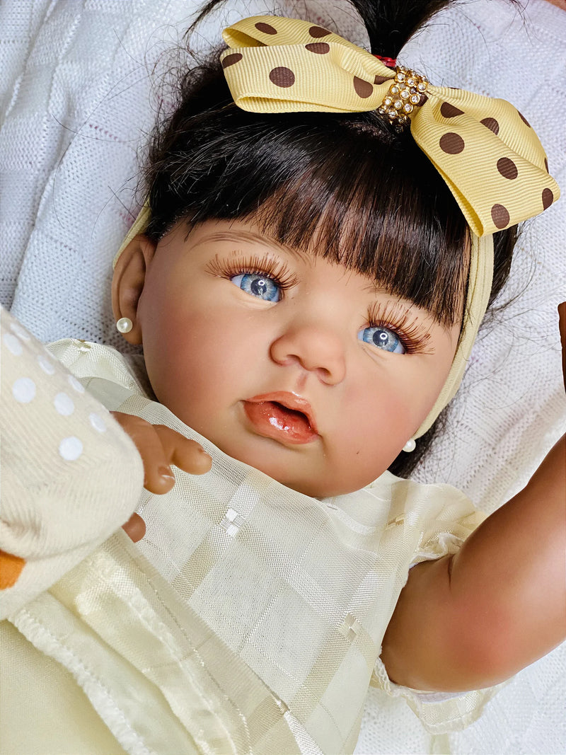 BEBÊ REBORN MENINA TODA EM SILICONE TALITTA COLEÇÃO NOVA Código: BACEYL7US