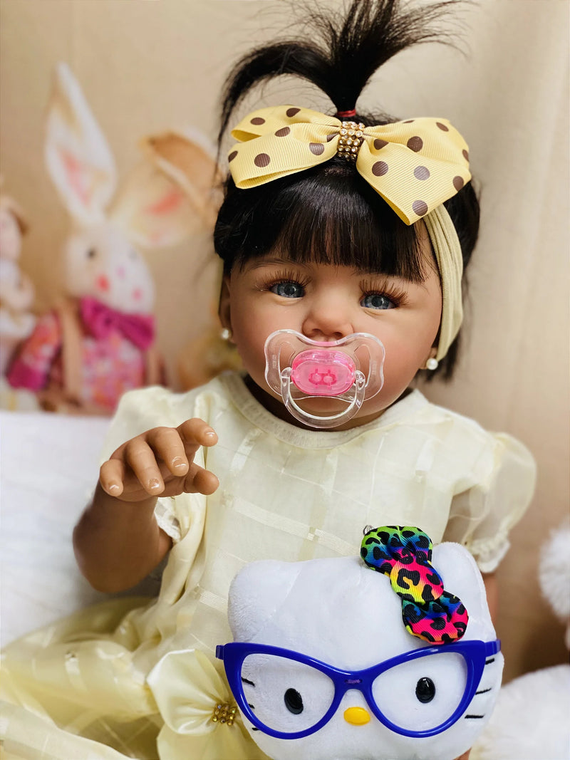 BEBÊ REBORN MENINA TODA EM SILICONE TALITTA COLEÇÃO NOVA Código: BACEYL7US